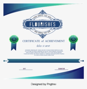 Green Certificate Template, Vector Png, Graduation - Portable Network Graphics
