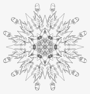 Leaves,leaves,fall Leaves,dry, - Mandala Autumn