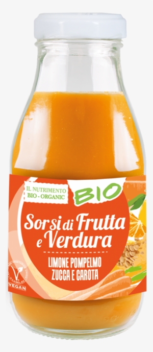 Veggie&fruit Drink With Lemon Grapefruit Pumpkin And - Smoothie Arancione - Sorsi Di Frutta E Verdura