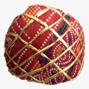 Jaipuri Sahukar Pagri In Red - Bead