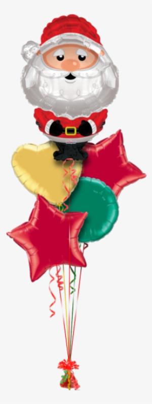 Santa Christmas Shape Christmas Balloon - 36" Santa Christmas Shape Balloon - Mylar Balloons