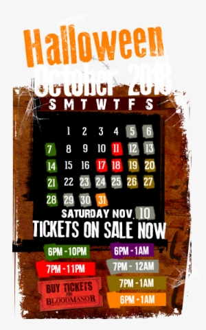 Blood Manor October 2014 Schedule - Blood Manor