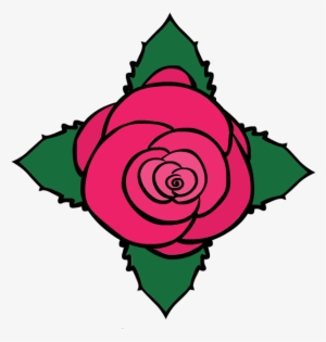 Clip Art Flower Decoration Symbol Love Leaves Petals - Flower With Leave S Clipart