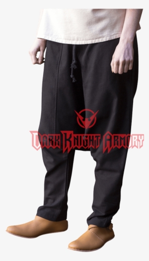 Viking Salwar Pants - Mittelalter Hose Frauen, Pluderhose - Schwarz