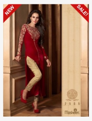 M2505 Red Maisha Velvet Salwar Suit - Shalwar Kameez