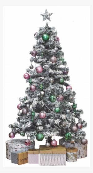 Snow Covered Christmas Tree - Christmas Tree