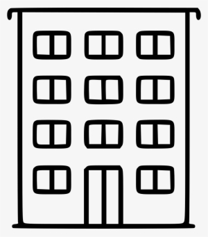 Residential Building Property Estate Apartment Home - Monochrome