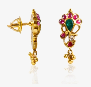 Lord Ganesha Gemstone Earrings - Earrings