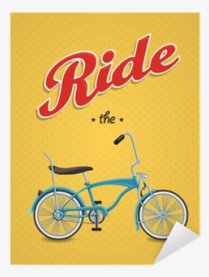 Lowrider Bike Background,vector Bicycle, Sticker •