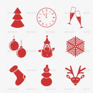 New Year Icons - Circle