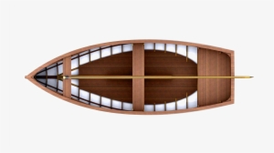 Wood Boat Free Png Image - Wooden Boat Top View Png