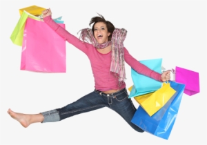 5 Ways To Save On Back To School Clothes // By Rebekah - Girl Shopping Image Png