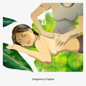 Beautiful Cartoon Lovely Hand Painted Beauty Beauty - Pratique Simplifiée Du Massage Tui-na