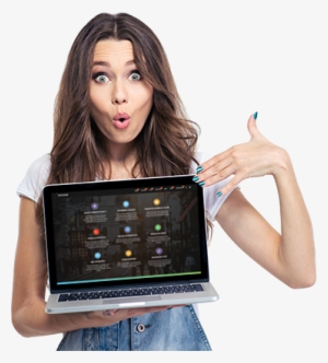 Wireless High Speed Internet - Laptop With Girl