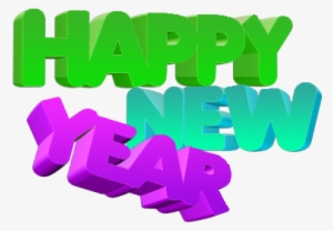Happy New Year Png 2 By Nyaakemichan - Happy New Year Png
