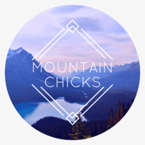 Mtn Chicks Purple Logo - Peyto Lake