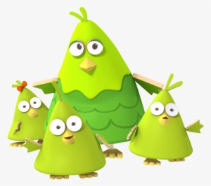 Spring Chicks With Their Mum Png - Drawing