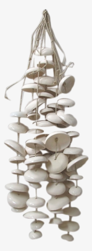 Mudpuppy Moon Chimes Organic Hanging Disc Bells Garden - Driftwood