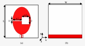 Schema Of The Dual Band-rejected Antenna - Diagram