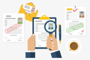 One Is Stamped Rejected, One Is Stamped Accepted - Stock Illustration