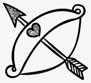 Love Arrow And Bow Comments - Cupid Arrow And Bow Transparent