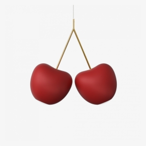 Cherry Lamp Blinks At The Concept Of Desire - Earrings