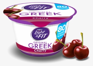 Cherry Greek Yogurt - Light & Fit Yogurt, Greek, Nonfat, Vanilla - 5.3