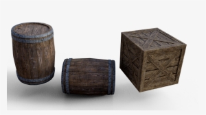Barrel, Box, Wood, Png, Isolated - Barrel Box