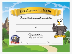Certificate Template Clipart Reward - Eagle Mascot Junction