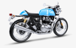 Ventura Blue Rear 3-quarter - Royal Enfield Interceptor 650