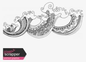 Summer Splash - Zentangle Doodles - Waves - Coloring Book