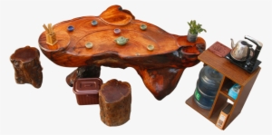 Small Root Carving Coffee Table Overall Natural Tree - Lumber