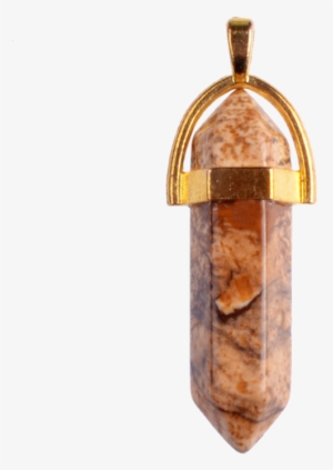 Fashion Jewelry Gold Hexagonal Column Bullet Pendant - Painting