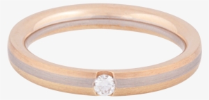 Tri-colour Diamond Wedding Band - タングステンリング Pink 19号 代引不可
