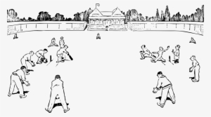 Which Of These Is Not Used To Play Cricket - Drawing Of Cricket Match