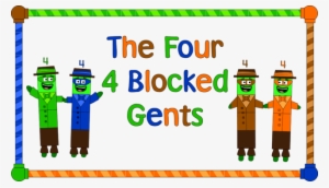 The Four 4 Blocked Gents - Cartoon