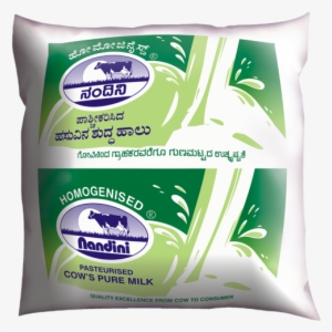 Homogenised Cow's Pure Milk - Nandini Milk Packet