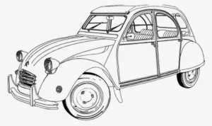 Citroën 2cv - Coches Antiguos Para Colorear