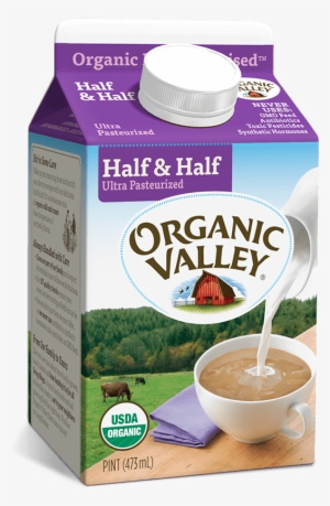 Pint Half & Half, Ultra Pasteurized, - Organic Valley Creamer