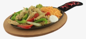 Sizzling Fajitas Choice Of Chicken, Steak Or Shrimp, - Veggie Fajitas Png