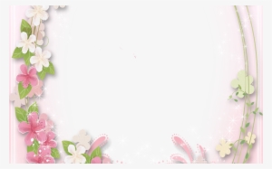 Transparent Soft Pink Flowers Frame Gallery Yopriceville - Death Photo Frames Hd