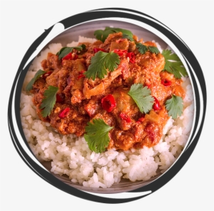 Indian Chicken Curry And White Rice - Chicken Curry