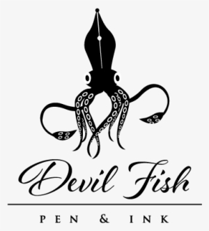 Devil Fish Pen & Ink Logo Design - Conferencia Feminina