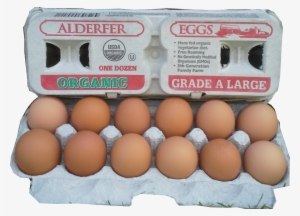 Alderfer Organic Eggs Are Both White And Brown, Paper - Alt Attribute
