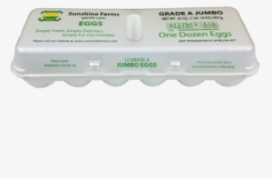 Jumbo White Dozen - Sunshine Farms A Jumbo