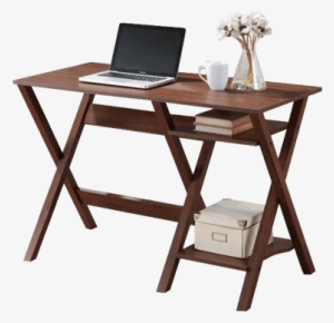 Baxton Studio Crossroads Writing Desk In Natural/dark