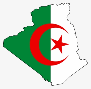 Algeria Flag Map - Algeria Map Flag