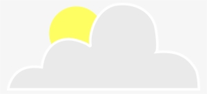 Sun Behind Cloud Image - Moon Behind Clouds Clipart