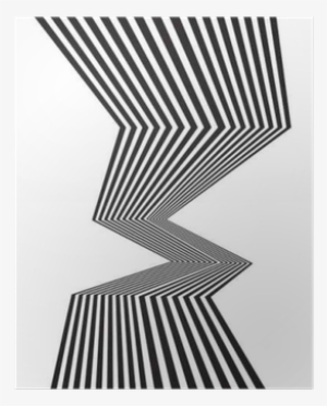 Black And White Mobious Wave Stripe Optical Abstract - Wave
