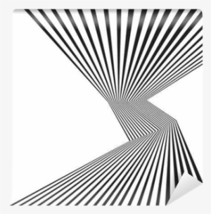 Black And White Mobious Wave Stripe Optical Abstract - Wave